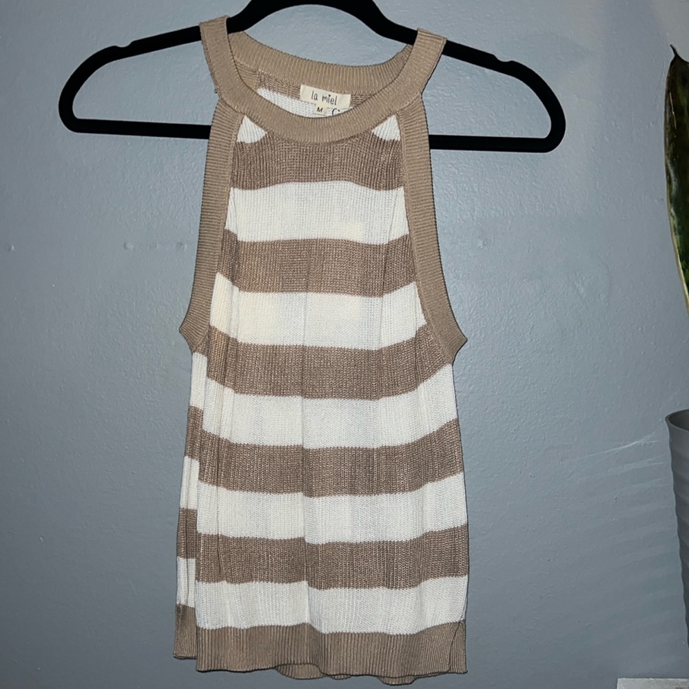 LA MIEL Flowy Knit Tank